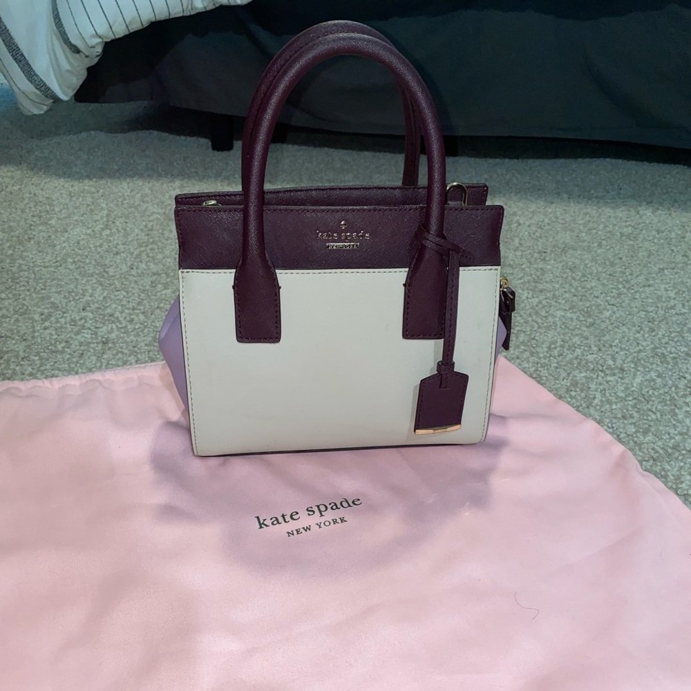 Tri - color Kate Spade medium satchel